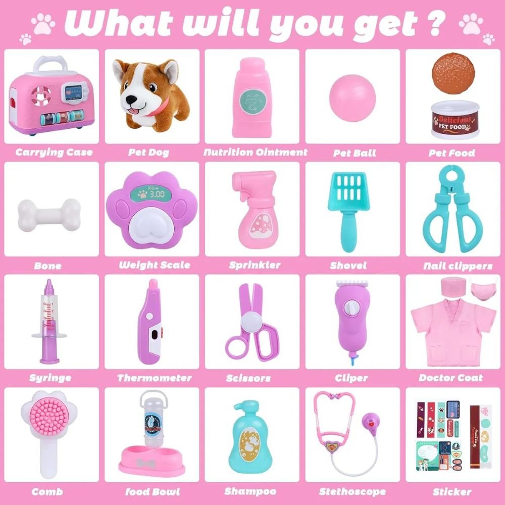 Kit Juguete Veterinaria Gifts2u Con 20 Piezas Y Estuche - Image 4