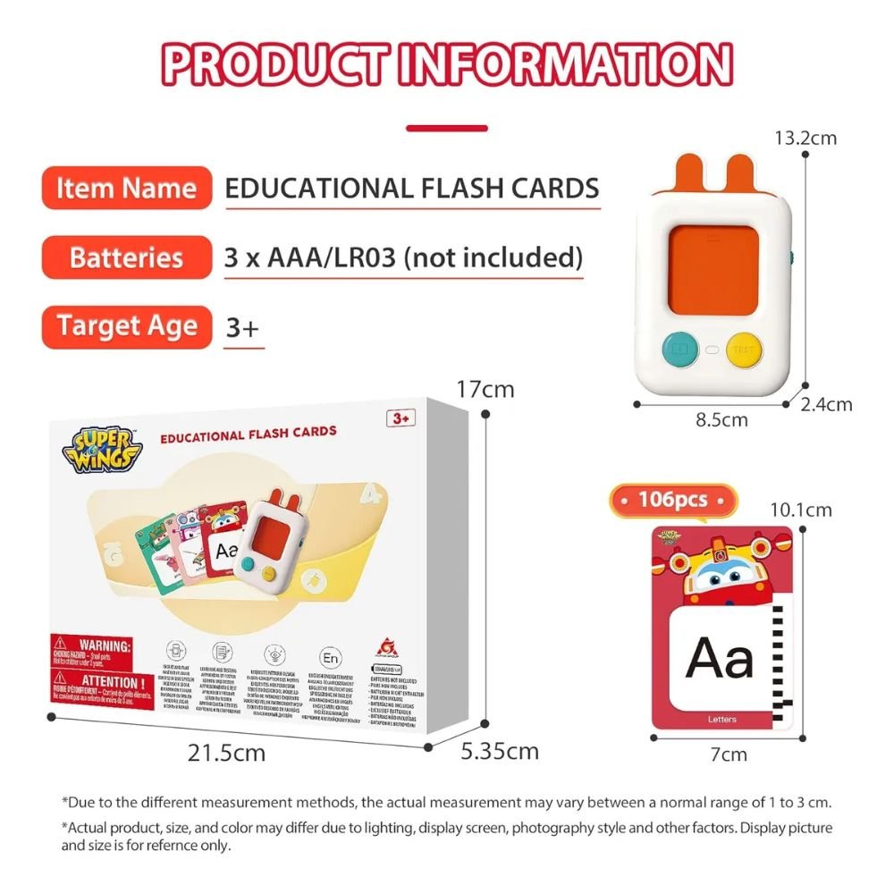 Flash Cards Juguete Para Niños De 3 A 5 Años, 212 Lados - Image 7