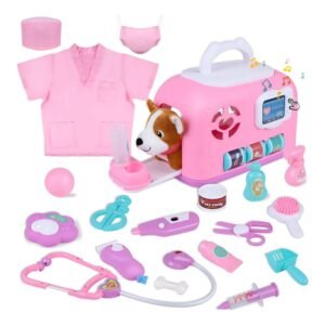 Kit Juguete Veterinaria Gifts2u Con 20 Piezas Y Estuche