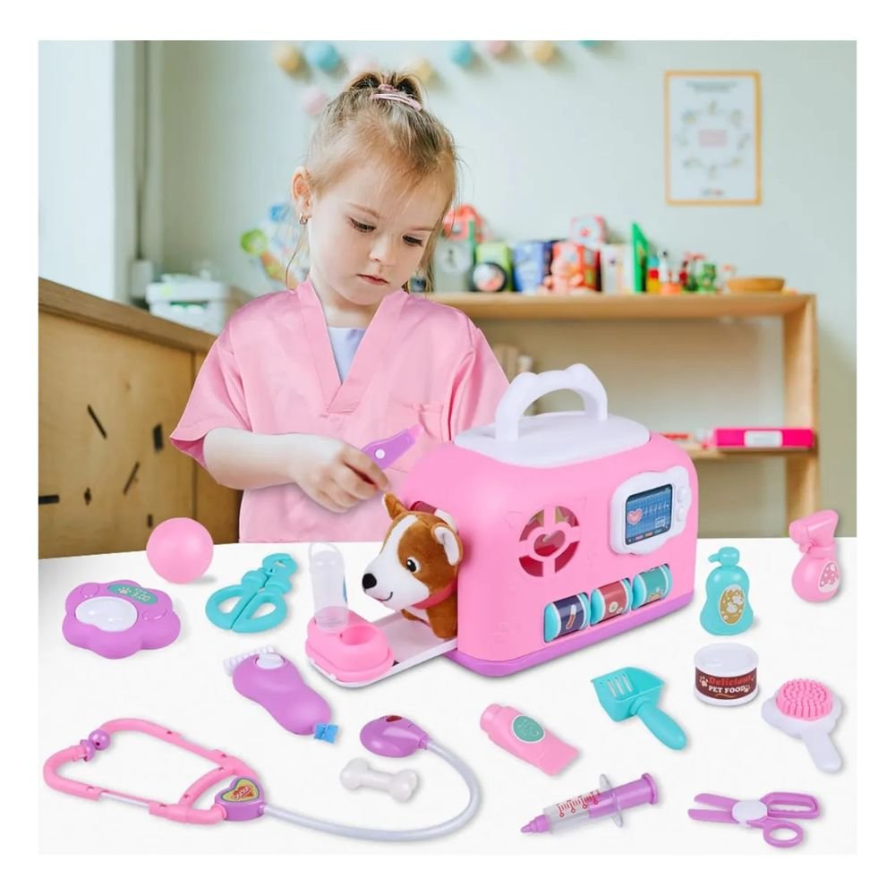 Kit Juguete Veterinaria Gifts2u Con 20 Piezas Y Estuche - Image 6