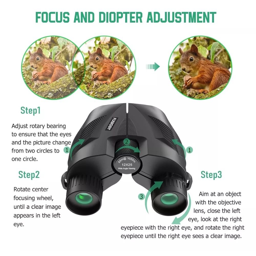 Binoculares Compactos Para Adultos Y Niños De Alta Potencia - Image 6
