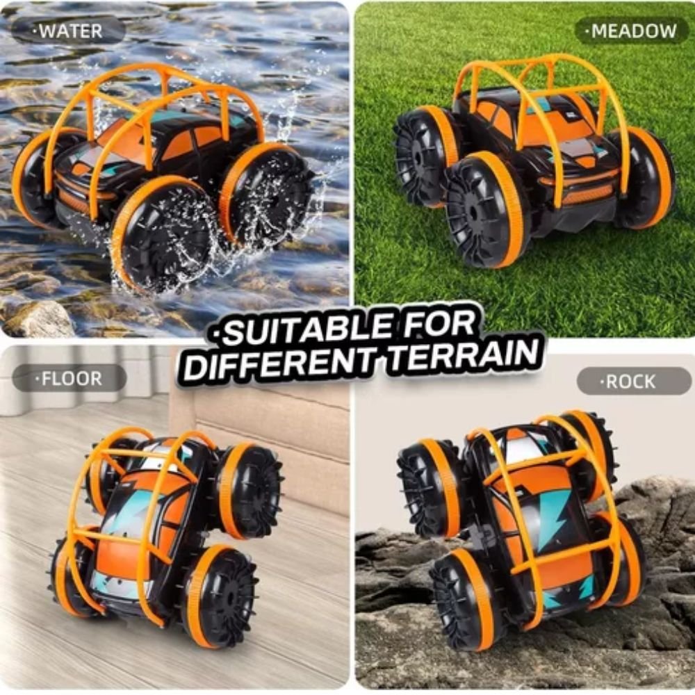 Carro De Control Remoto Anfibio, 360 Recargable Con Bateria Juguete - Image 3