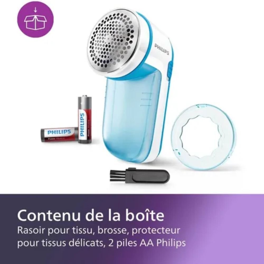 Philips Quita Motas Eléctrico Removedor De Pelusas Color Azul Claro - Image 3
